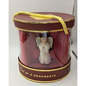 LENOX FOR THE HOLIDAYS MINI ANGEL ORNAMENTS SET OF 4 Christmas #6386767